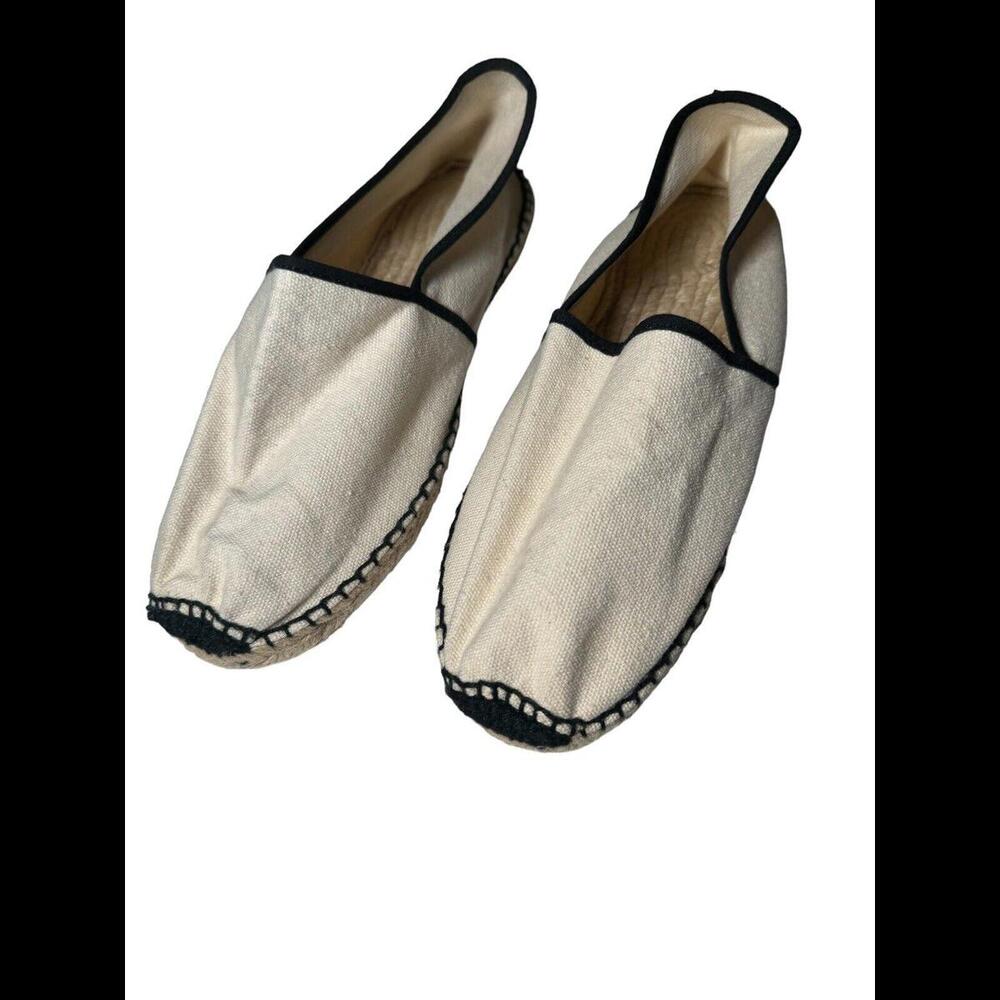 Toni Pons White Canvas Espadrilles Size 41 US Size 9.5